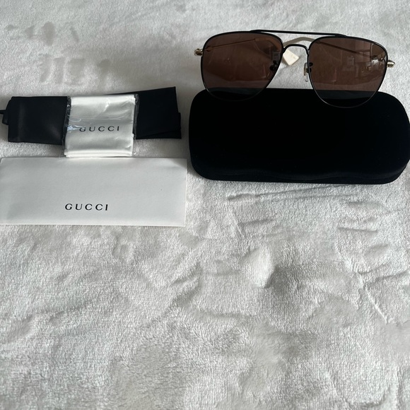 Gucci 57mm aviator sunglasses main image 5